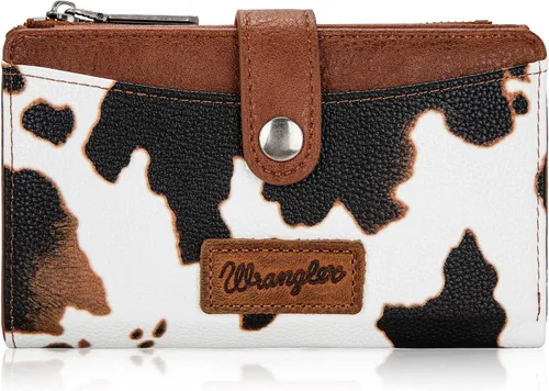 Miniatura 28 de Wrangler - Billetera para mujer con tarjetero plegable, cierre y ventana para identificación