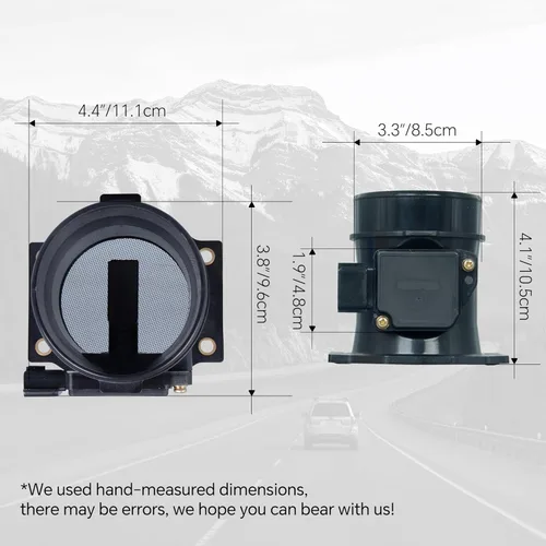 Miniatura 8 de Sensor de flujo de aire masivo - MAF compatible con Nissan Frontier 99-04; 98-00 Pathfinder; 98-00 Infiniti QX4; 99-02 Mercury Villager y más 3.8L