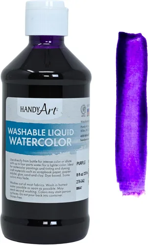 Miniatura 29 de Handy Art Acuarela líquida lavable de 8 onzas, azul