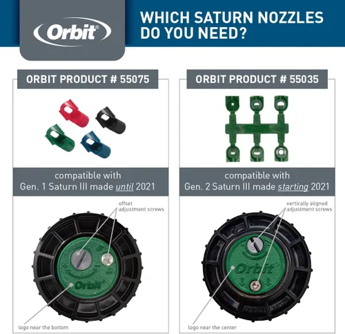 Miniatura 2 de Orbit 55035 Estante de boquillas para rociadores de agua Saturn III/IV y Titan Gear-Drive Rotor