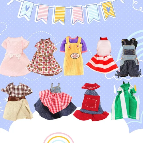 Miniatura 2 de BARWA Ropa de muñeca de 4 pulgadas, ropa de moda para muñecas de 4 y 5 pulgadas