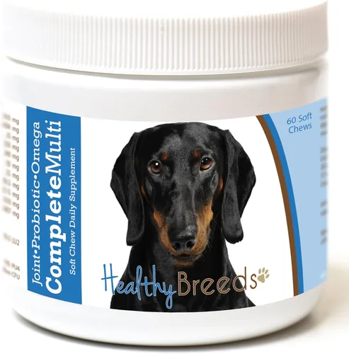 Miniatura 240 de Healthy Breeds Pug todo en uno multivitamínico suave masticable 60