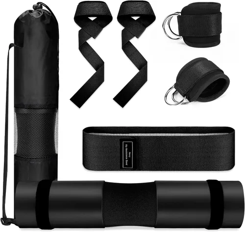 Juego de almohadillas de barra de gimnasio: almohadilla de empuje de cadera para sentadillas Levantamiento de pesas Accesorios de equipo de gimnasio