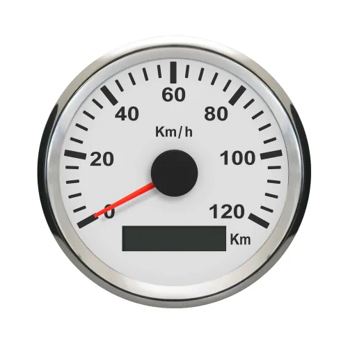 Miniatura 8 de ELING Impermeable KM GPS velocímetro odómetro 120KM/H para coche motocicleta tractor camión con retroiluminación 3.346 in 12V/24V Negro y acero