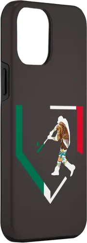 Miniatura 3 de Funda para iPhone 12 Pro Max Mexico High School Baseball Player Mexican Flag Home Plate Case