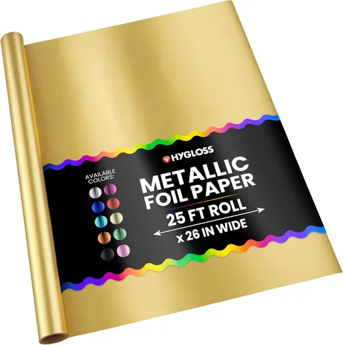 Miniatura 22 de Hygloss Products - Papel de aluminio metálico brillante, hojas de 20 x 26 pulgadas para artes, manualidades y envoltura de Navidad