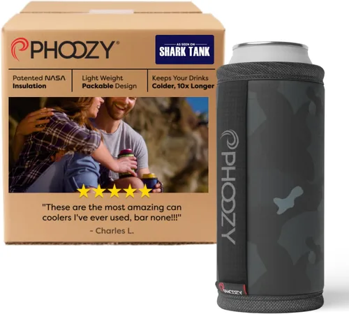 Miniatura 10 de PHOOZY Enfriador de latas aislado para latas delgadas de 12 oz - El aislamiento patentado de la NASA mantiene las bebidas frías 10 veces más tiempo