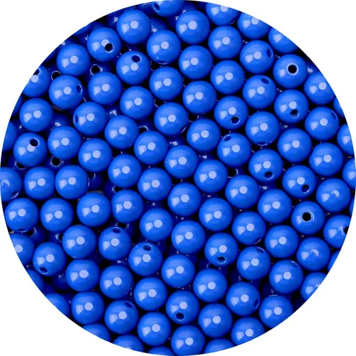 Miniatura 12 de BONNY BOXX 2000 piezas 4 mm cuentas redondas de acrílico de zafiro suave, bolas de plástico de chicle de burbujas, cuentas gruesas de bolas