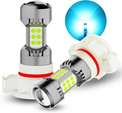 Miniatura 8 de Phinlion Bombillas LED antiniebla H10, 3200 lúmenes color azul hielo, súper brillantes PY20D 9145, focos antiniebla de repuesto para coches
