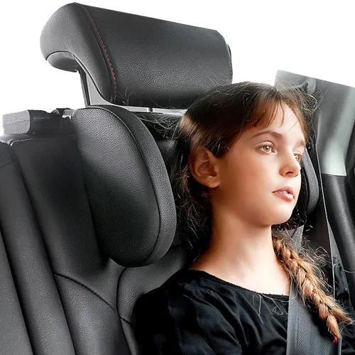 Miniatura 8 de JZCreater Almohada para reposacabeza de coche, almohada ajustable de 180° para el cuello y la cabeza, en forma de U, reposacabezas para dormir