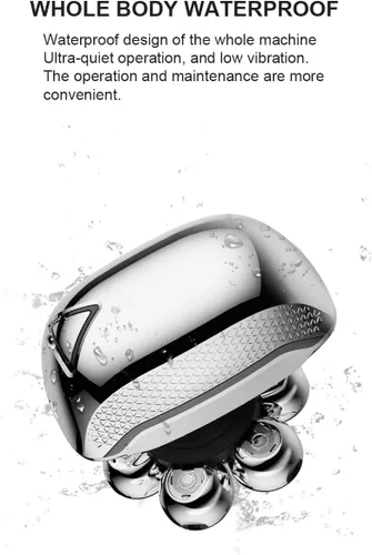 Miniatura 4 de Afeitadoras de cabeza para hombres calvos, afeitadoras eléctricas para hombres - Maquinilla de afeitar eléctrica inalámbrica impermeable IPX7