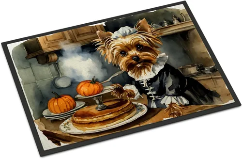 Miniatura 109 de Caroline's Treasures DAC1720MAT Affenpinscher - Tapete de otoño para cocina, con calabazas, 18 x 27 pulgadas, tapete para puerta delantera