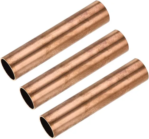 Miniatura 5 de uxcell Tubo redondo de cobre, 0.591 in OD 0.039 in espesor de pared 3.937 in longitud tubo recto tubo 3 piezas