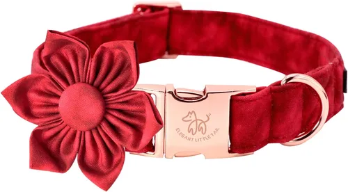 Miniatura 37 de Elegant little tail Collar de perro de San Patricio con flor, collares de perro con flores, trébol verde, regalo para mascotas, collares ajustables