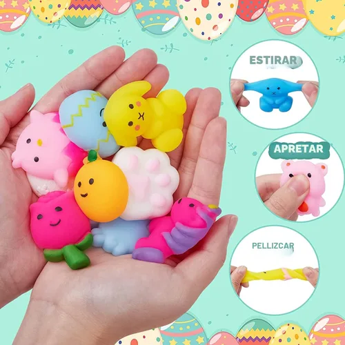 Miniatura 2 de 24 huevos de Pascua rellenos de juguetes esponjosos, rellenos de cesta de Pascua para niños y niñas, relleno de huevos de Pascua de plástico, cosas