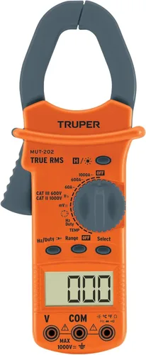 Truper 10404 / MUT-202 - Multímetro industrial con abrazadera