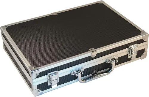 Miniatura 4 de Ursae Minoris Elite - Caja de aluminio negro para 100 cápsulas de monedas grandes, "H", XL, "I" o acrílico, 2 x 2