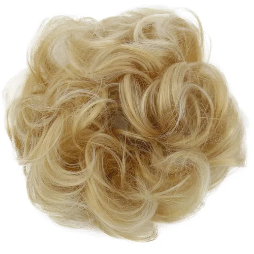 Miniatura 14 de CAISHA Postizo Grande Scrunchy Recogido Peinado Nupcial Rizado Moño Despeinado Marrón Chocolate Oscuro G2E