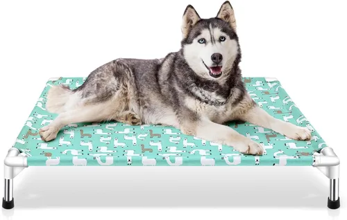 Miniatura 7 de Cama elevada para perros pequeños, uso en interiores y exteriores para mascotas pequeñas