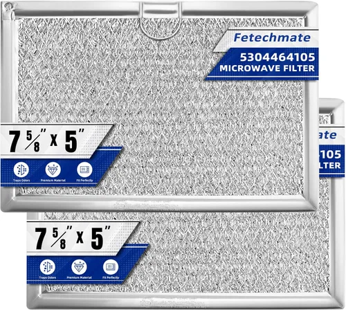 WB06X10608 5304464105 - Filtro de grasa para microondas de 7-5/8 x 5 pulgadas, apto para microondas Frigi-daire G-E L-G Reemplazo de microondas