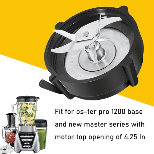 Miniatura 4 de Pro 1200 - Cuchilla de licuadora compatible con licuadoras Oster Pro 1200 con base de tarro inferior y junta tórica de goma para piezas de repuesto