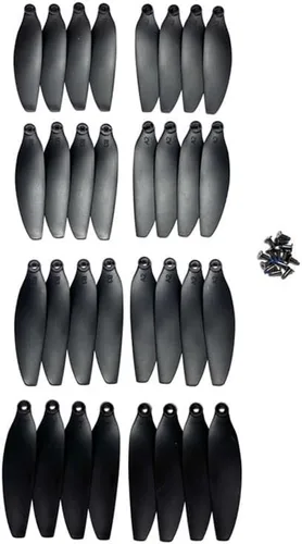 Miniatura 6 de E88EVO Plegable RC Quadcopter Piezas de repuesto Hélices de hoja con accesorios de tornillo para E88 EVO Drone (16 PCS)