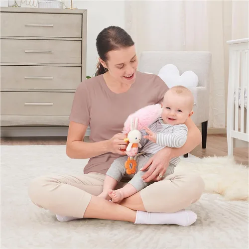 Miniatura 6 de Baby GUND Tinkle Crinkle Collection The Play Together Toy Bunny - Peluche sensorial, 12 pulgadas Conejito