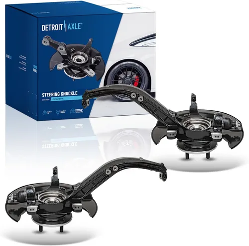 Miniatura 51 de Detroit Axle - Conjunto de manguetas de dirección delanteras de 2 piezas para Hyundai Accent 06-11, 2 manguetas de dirección y conjunto de buje