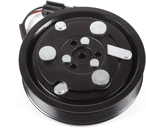 Miniatura 3 de Kit de embrague de compresor de CA para cubo de bobina de polea (7 poleas de ranura, rodamiento, bobina, placa) se adapta a 1996-2002 para Dodge RAM