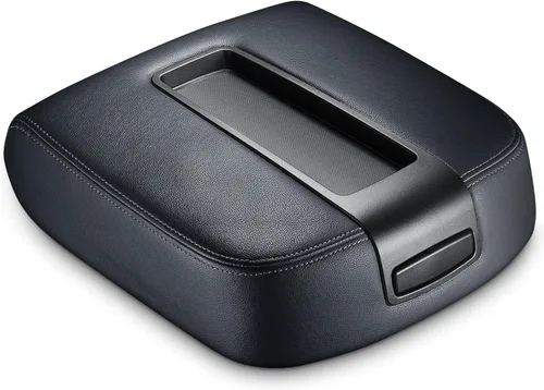 Miniatura 12 de AOMSAZTO Fundas para consola para 2008-2014 Toyota Highlander Fundas para reposabrazos para Toyota Highlander Negro con costuras negras