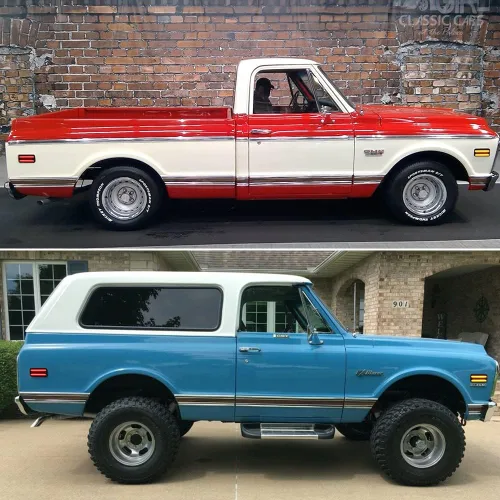 Miniatura 7 de Compatible con 1968 1969 1970 1971 1972 Chevy GMC Pickup Trucks Luces de Marcador Lateral del Parachoques Delantero/Trasero Completas Lámparas LED