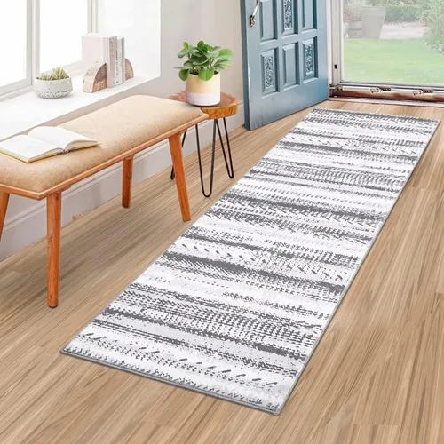Miniatura 17 de GlowSol Alfombra de pasillo lavable de 2 x 6 pies, antideslizante, suave, alfombra de baño que no se desprende, alfombra de interior de pelo bajo