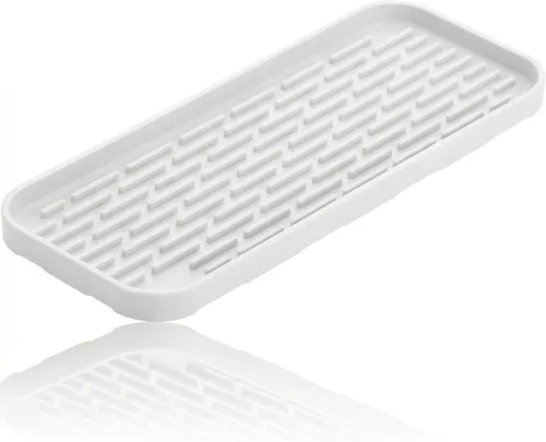 Miniatura 8 de Bandeja organizadora de silicona, soporte de jabón y esponja para fregadero de cocina, baño, bandeja de almacenamiento para cepillo de platos