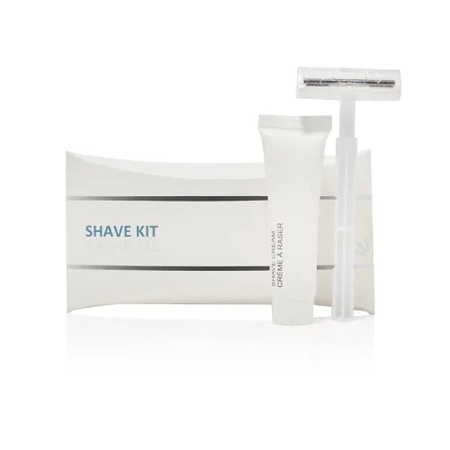 Miniatura 7 de World Amenities Kit de afeitado (Clear Frosted Sachet) - Servicios del hotel 288 unidades - Incluye maquinilla de afeitar de hoja doble y crema