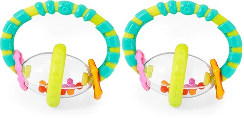 Miniatura 21 de Bright Starts Soothers & Shakers 7 piezas Set de regalo - Sonajeros, mordedores y juguetes para el cochecito sin BPA, unisex, para recién nacidos