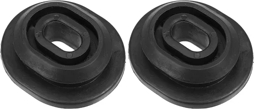 Buje de montaje del radiador del coche 1K0121367F Soporte del radiador para Volkswagen para Audi Negro (juego de 2)