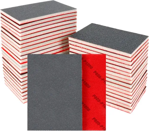 Miniatura 14 de 24 Piezas Esponjas de Lijado Grano 1200-1500, Bloques de Lijado Lavables y Reutilizables para Madera, Metal, Paneles de Yeso, Acristalamiento, Papel