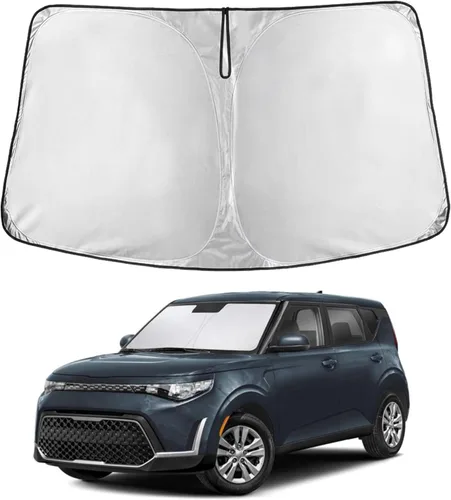 Miniatura 328 de EcoNour Parasol para parabrisas compatible con Hyundai Tucson 2016-2019 2020 2021, visera solar para parabrisas delantero y ventana, bloqueador