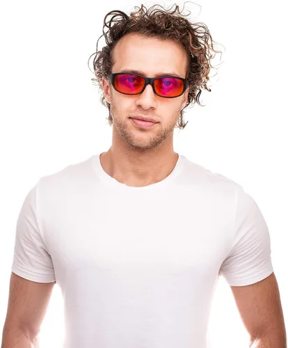 Miniatura 7 de Anteojos ámbar bloqueo de azul para dormir, BioRhythm Safe(TM), anteojos para la noche, anteojos especiales teñido de naranja para ayudarte a dormir