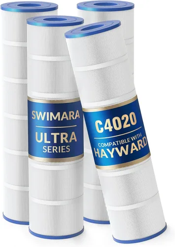 Miniatura 11 de C4030 C4025 Cartuchos de filtro de piscina, 5 onzas + tela trilobal, repuesto para Hayward CX880XRE, PA106, 424 pies cuadrados, paquete de 4, serie