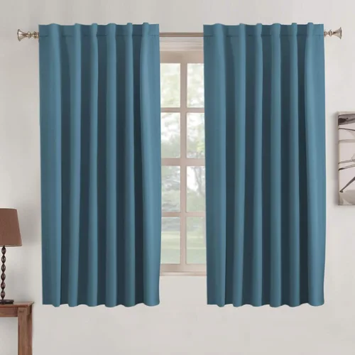 Miniatura 114 de Turquoize Cortinas Opacas para Tratamiento de Ventana con Trabillas Traseras para Sala de Estar/Dormitorio, Tratamientos de Ventana con Aislamiento