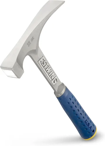 Estwing Martillo de albañil/mason - Herramienta de mampostería de 22 oz con construcción de acero forjado y mango reductor de impacto - E6-22BLC