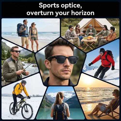 Miniatura 8 de Gafas Inteligentes AI para Vlogging y Fotografía - Gafas de Cámara de Grabación 4K con Estabilización AI, Bluetooth 5.3, Audio Integrado