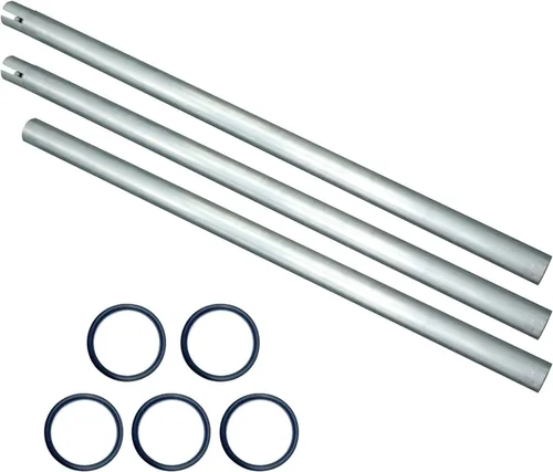 Fotoconic Barra transversal de tubo de metal de 118 pulgadas/9.8 ft para motorizado eléctrico, sistema de soporte de fondo de rodillo de estudio