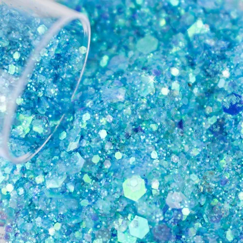 Miniatura 3 de 12 colores de purpurina gruesa para la cara, sin pegamento, cosmética para el cuerpo, uñas, ojos, arte del cabello, vaso de resina holográfica