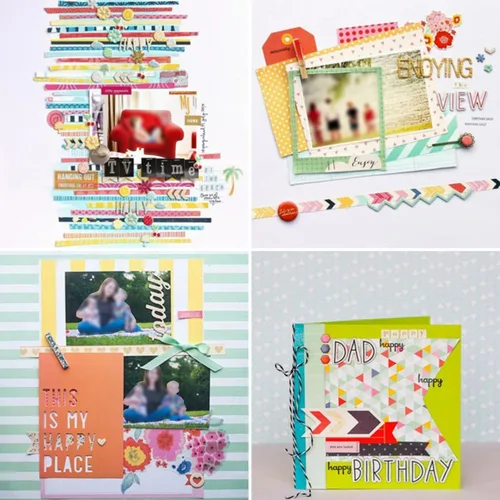 Miniatura 7 de Beach House - Bloc de papel para álbumes de recortes, 6 x 6 pulgadas, temática marina, viajes y vacaciones, suministros para álbumes de recortes