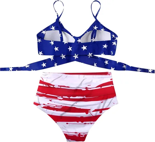 Miniatura 3 de Shorts Bathing Suit Women Pieces Neck Women Flower Swimwear Two V Swimsuit Beachwear Bikini Print 1x Swimsuit for