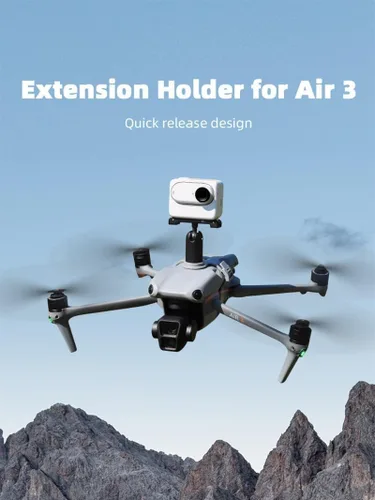 BTG DJI Mavic Air 3S/Air 3 Drone Acción Cámara Soporte para DJI OSMO 360 Nano Acción 5 Pro 4 3/Pocket 3 2/Insta360 Go Ultra 3S X5 X4 Luz Nocturna