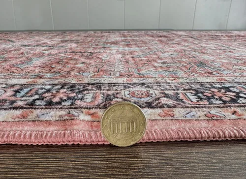 Miniatura 248 de GLN Rugs Traditional Collection - Alfombra de felpilla lavable a máquina, tradicional lavable, antideslizante, alfombra de felpilla de pelo corto