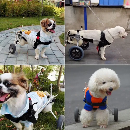 Miniatura 3 de Pet Supplies Lightweight Wheelchair Dog for Back Legs Adjustable Aluminum Alloy Assisted Pet/cat/Dog Walk Tool